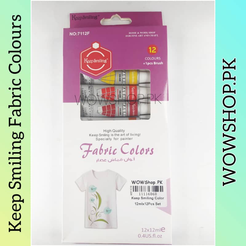Keep Smiling Fabric Colors Set